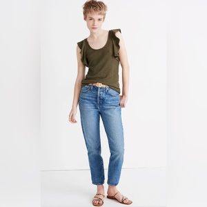 Madewell Ruffle-Sleeve Tank Top